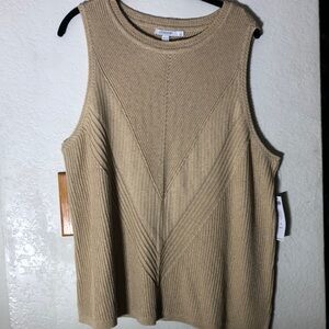 Brand new with tag Chico’s tank sweater n soft nude size 4 or XXL
